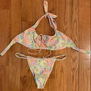 Aurelle bikini, hygiene sticker still in tact, thong style bottom, never worn